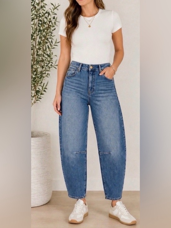 Kut from the Kloth Denim - Kut From The Kloth Ashley Slouchy Barrel Jeans Women Size 14 High Rise Blue